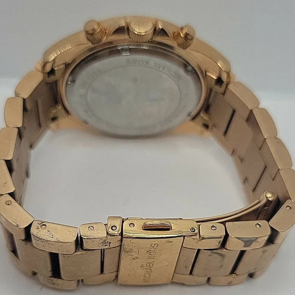 Michael Kors MK5263 Women's Stainless Steel Analog Gold Dial Quartz Watch BC654